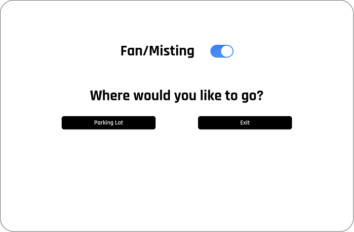 Drone interface for selecting destination